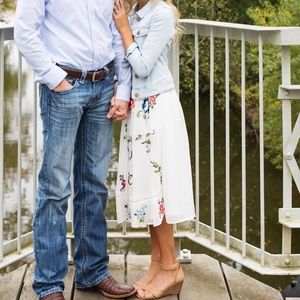 ASOS white embroidered dress